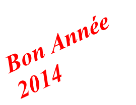 Bon Année
2014